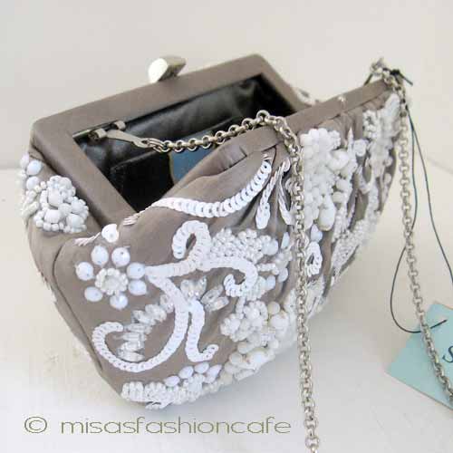 （画像用） SANTI サンティ クラッチ キャッツアイ・ビジュー