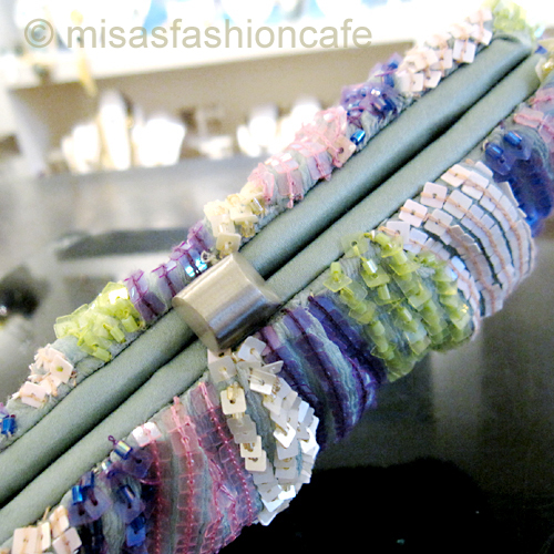 （画像用） SANTI サンティ クラッチ ストライプ