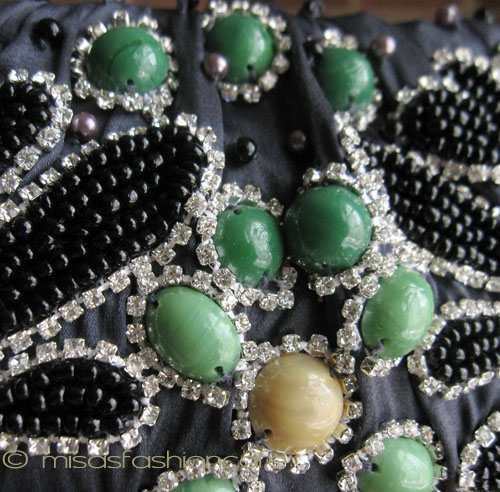 （画像用） SANTI サンティ クラッチ クリスタルビジュー