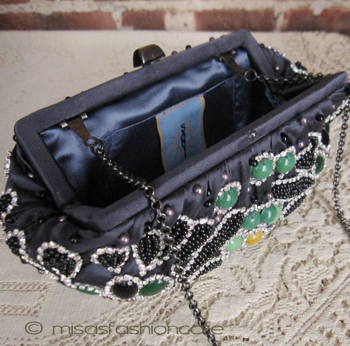 （画像用） SANTI サンティ クラッチ クリスタルビジュー