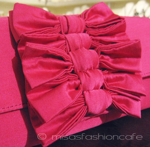 （画像用） SANTI サンティ クラッチ リボン（ピンク）