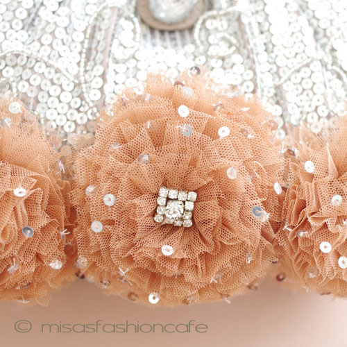 （画像用） ＳＡＮＴＩサンティ バッグ ビジューフラワー （L）