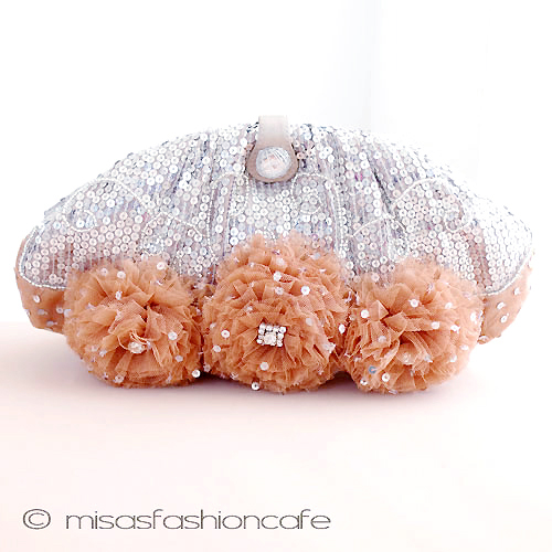 （画像用） ＳＡＮＴＩサンティ バッグ ビジューフラワー （L）