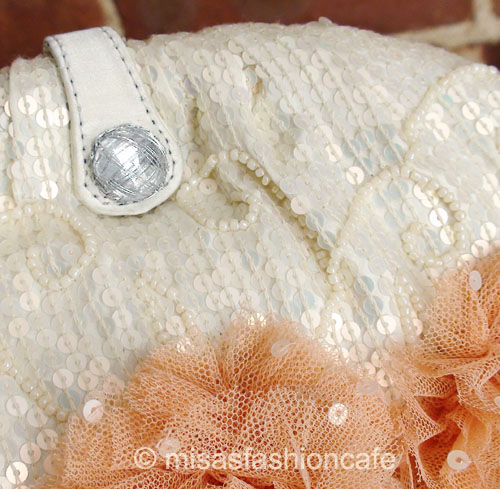 （画像用） SANTI サンティ クラッチ サーモンフラワー（ワイド）