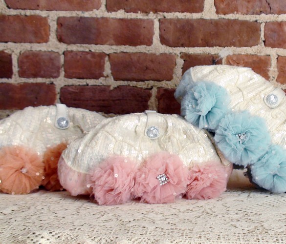 （画像用） SANTI サンティ クラッチ サーモンフラワー（ワイド）