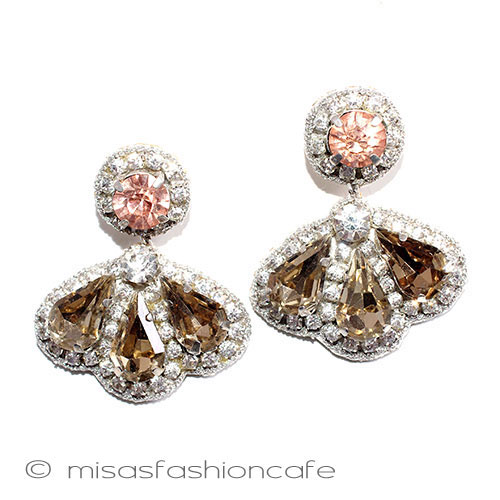 （画像用） ＳＰＡＲＫＬ　ピアス シャンパン・フローラル