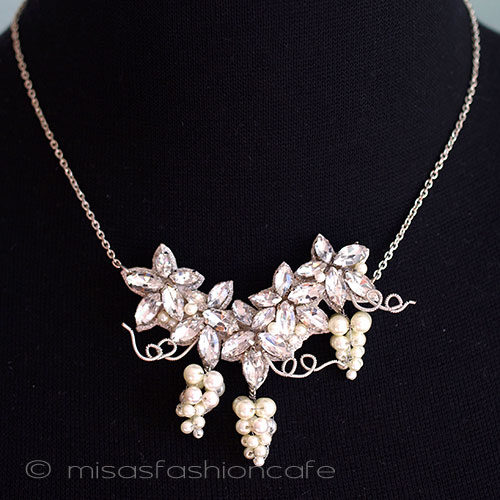 （画像用） ＳＰＡＲＫＬ　ネックレス シェルパールの葡萄（L）