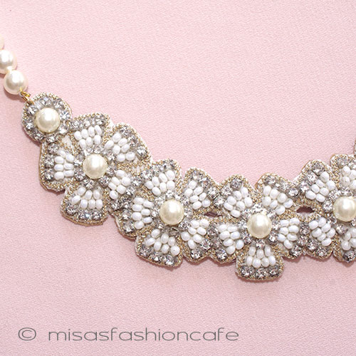 （画像用） ＳＰＡＲＫＬ　ネックレス ミルクガラスのお花