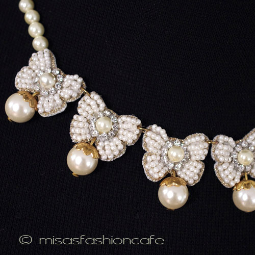 （画像用） ＳＰＡＲＫＬ　ネックレス シェルパールおリボン