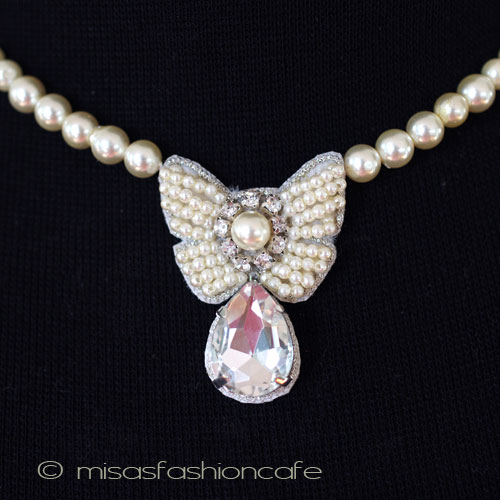 （画像用） ＳＰＡＲＫＬ　ネックレス シェルパールりぼん