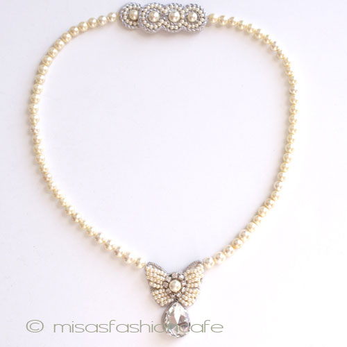 （画像用） ＳＰＡＲＫＬ　ネックレス シェルパールりぼん