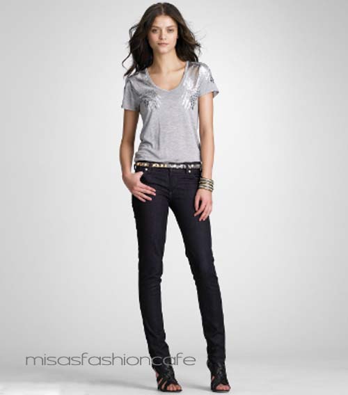 （画像用） TORY BURCH 　Tシャツ（グレー・S）