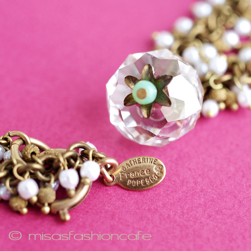 （画像用） クリスタルの実ｘパール ネックレス　France製