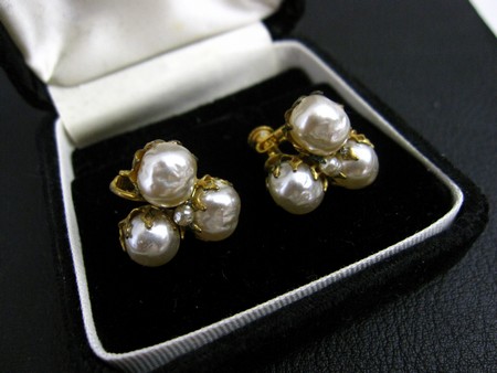 （画像用） Miriam Haskell ミリアムハスケル イヤリング