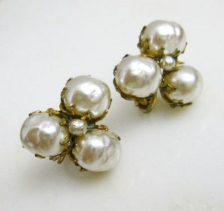 （画像用） Miriam Haskell ミリアムハスケル イヤリング