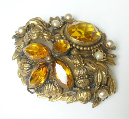 （画像用） アールヌーヴォー　ブローチ