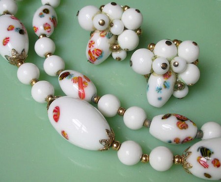 （画像用） クラウンTrifariセット ネックレス＆イヤリング