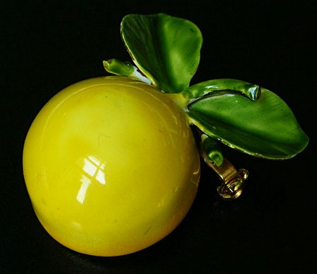 （画像用） Original By Robert　 グレープフルーツ ブローチ