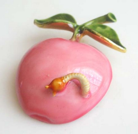 （画像用） Original By Robert アップル　ブローチ