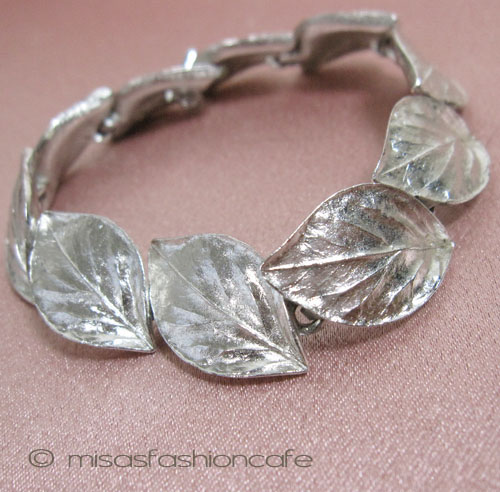 （画像用） クラウントリファリ Trifari 銀の葉