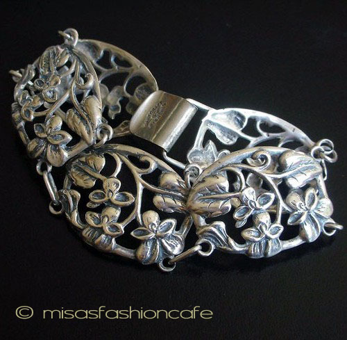 （画像用） Sterling Silver 銀製 スミレ・パンジーの花