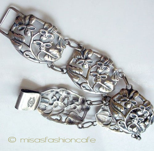 （画像用） Sterling Silver 銀製 スミレ・パンジーの花