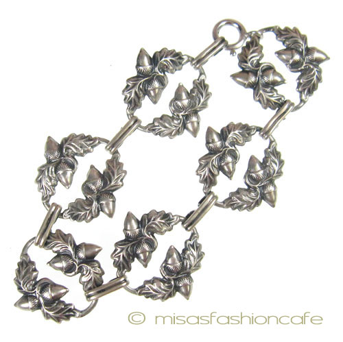 （画像用） Sterling Silver 銀製 どんぐり ブレスレット