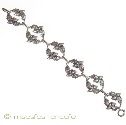 （画像用） Sterling Silver 銀製 どんぐり ブレスレット