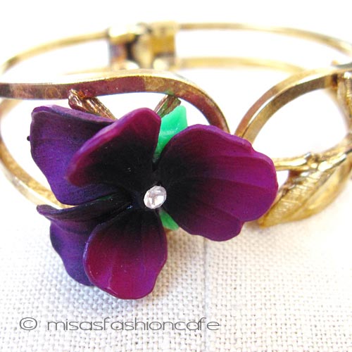 （画像用） パンジー・すみれ バングル