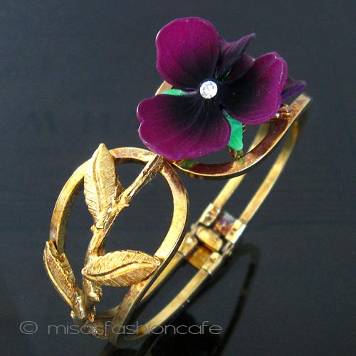 （画像用） パンジー・すみれ バングル