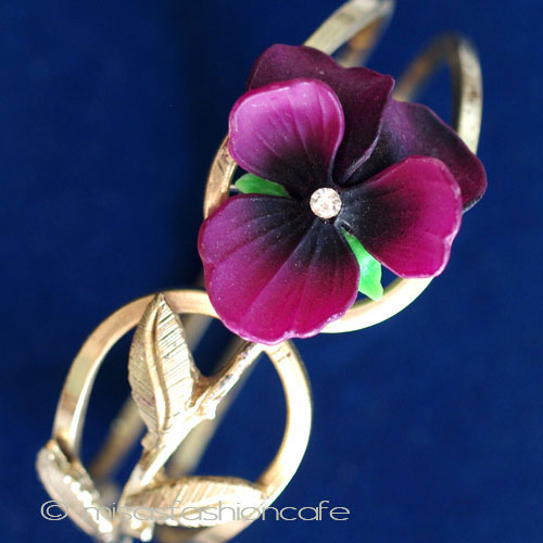 （画像用） パンジーすみれ　バングル