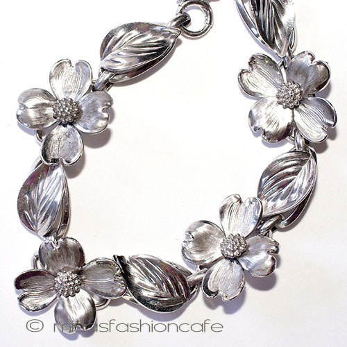 （画像用） SterlingSilver　銀製 ハナミズキ　ブレスレット