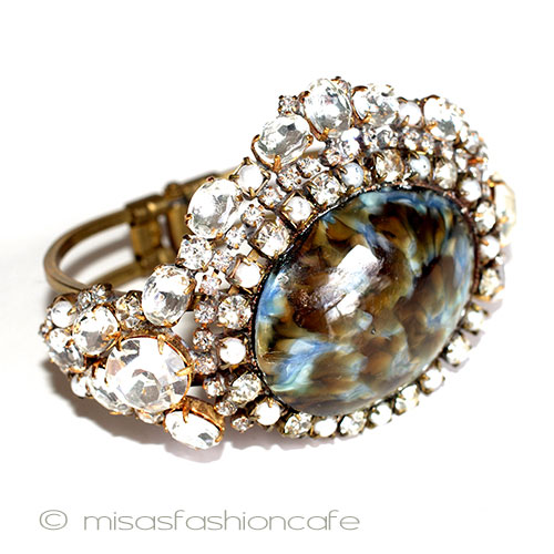 （画像用） ガラス＆パール　バングル