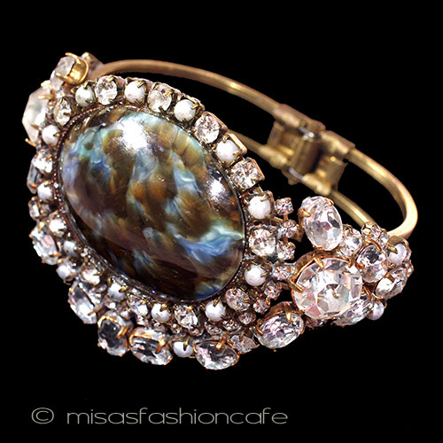 （画像用） ガラス＆パール　バングル