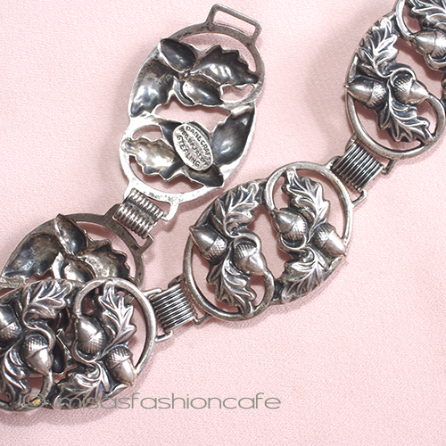 （画像用） SterlingSilver　銀製 どんぐり　ブレスレット