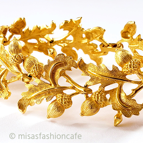 （画像用） ヴィンテージジュエリー どんぐり　ブレスレット