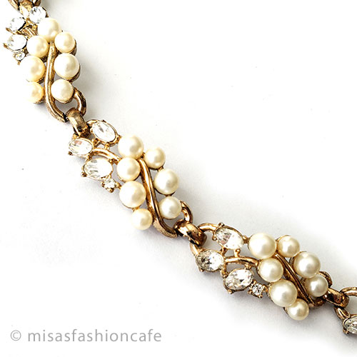 （画像用） Trifari　 トリファリ パールのお花ブレス