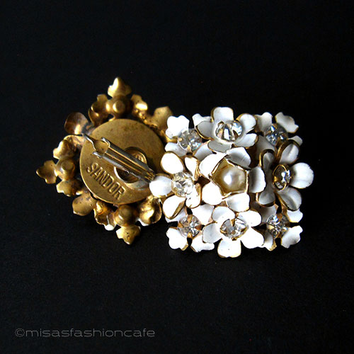 （画像用） Sandor　イヤリング パールRSの花ブーケ