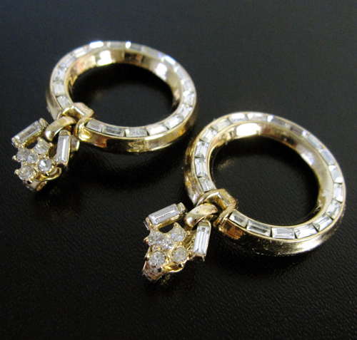 （画像用） Trifari　 トリファリ フープ　イヤリング