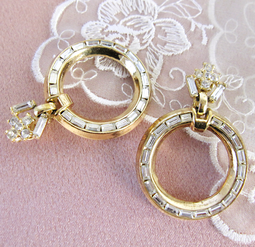 （画像用） Trifari　 トリファリ フープ　イヤリング