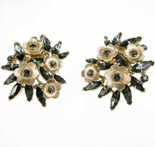 （画像用） クラウントリファリ Trifari お花イヤリング