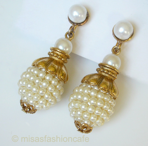 （画像用） パールフラワー　イヤリング