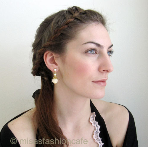 （画像用） パールフラワー　イヤリング