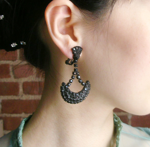 （画像用） フレンチジェット イヤリング