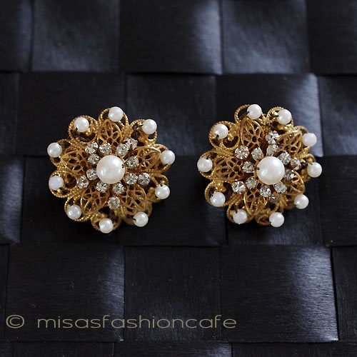 （画像用） Miriam Haskell ミリアムハスケル イヤリング