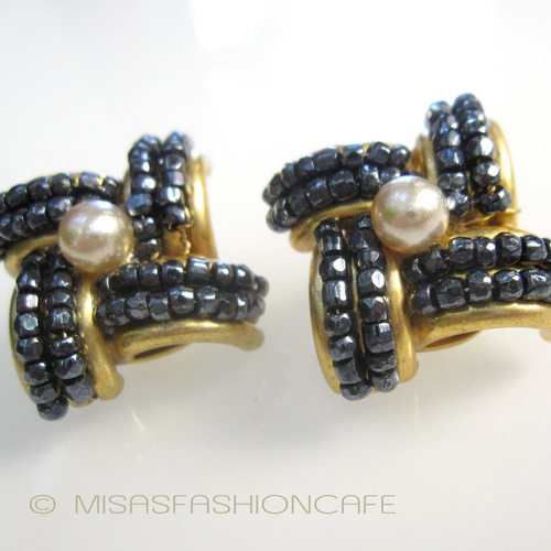 （画像用） Miriam Haskell ミリアムハスケル イヤリング