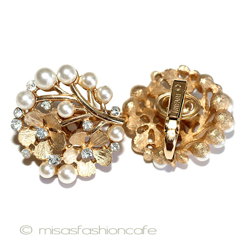 （画像用） Ｔｒｉｆａｒｉ　 トリファリ パール花イヤリング