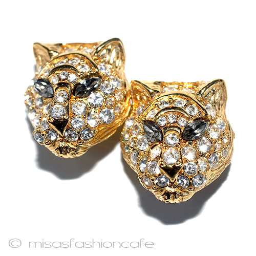 （画像用） Trifari　 トリファリ レオパード　イヤリング