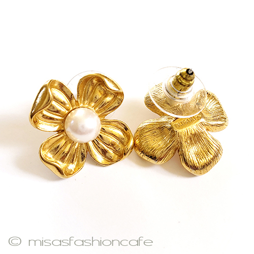 （画像用） Trifari　 トリファリ ハナミズキ　ピアス