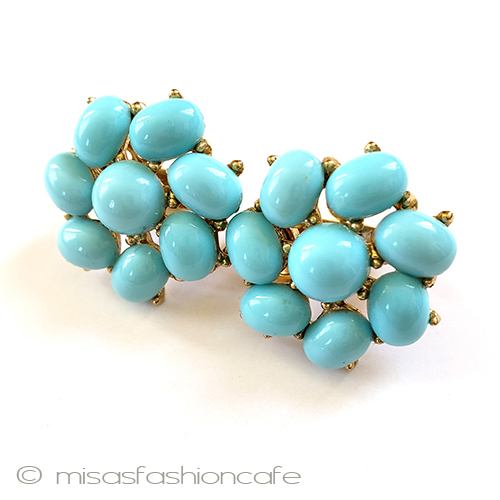 （画像用） Trifari　 トリファリ フラワー　イヤリング